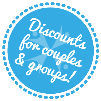 Discounts for couples and group bookings!